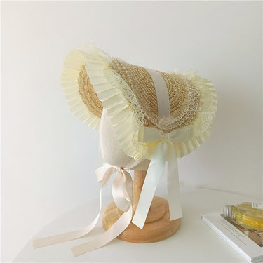 Chapeau De Paille Dentelle Enfant